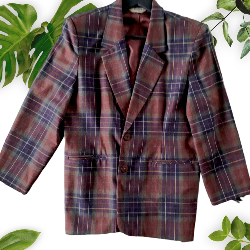 Vintage Koret Wool-Blend Blazer, sz 12 Petite